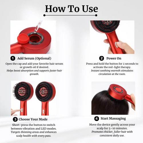 Red Light Scalp Massager